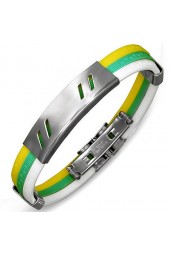 SALE - Unisex apyrankė su plieno dekoracija